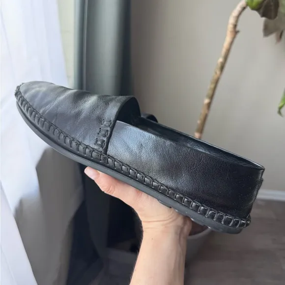 Made in Italy 🇮🇹 Avventura Men's Black and Brown Leather Loafers
