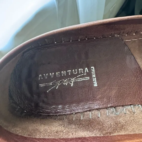 Made in Italy 🇮🇹 Avventura Men's Black and Brown Leather Loafers