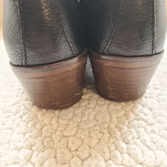 Madewell ankle boots 39101 black suede and leather