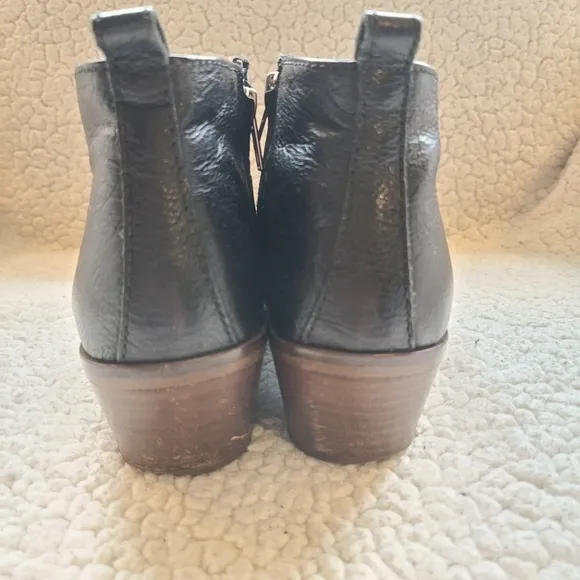 Madewell ankle boots 39101 black suede and leather