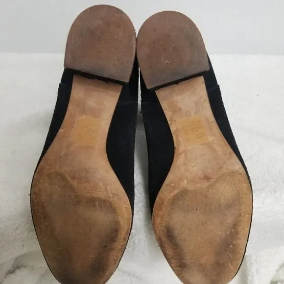 Madewell Black suede ankle boots