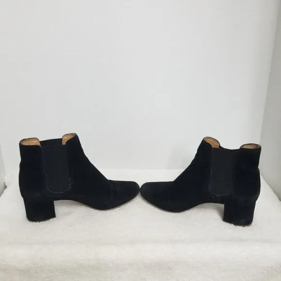 Madewell Black suede ankle boots