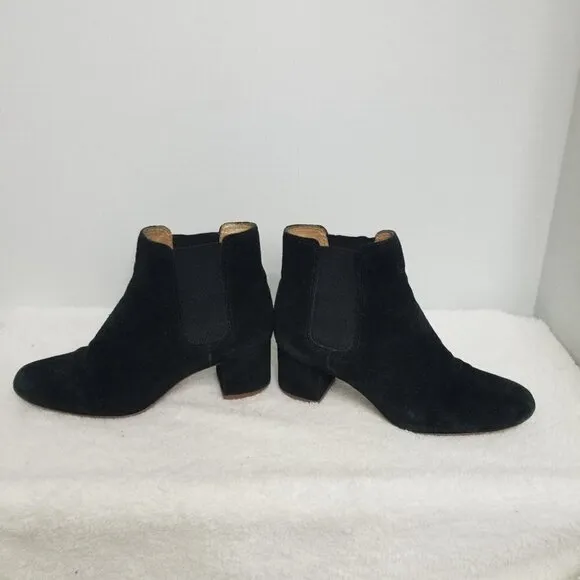 Madewell Black suede ankle boots