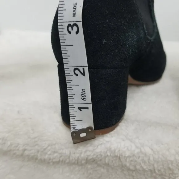 Madewell Black suede ankle boots