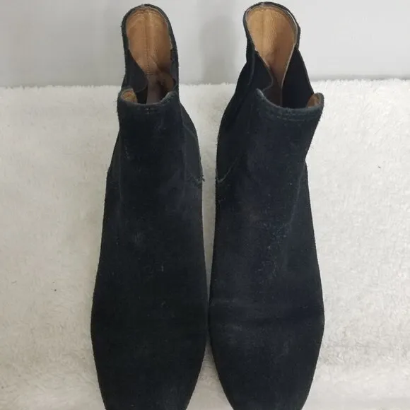 Madewell Black suede ankle boots