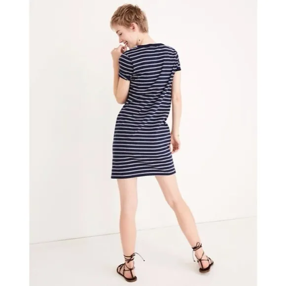 [Madewell] Classic Blue Striped Dress