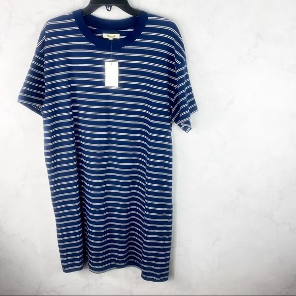 [Madewell] Classic Blue Striped Dress