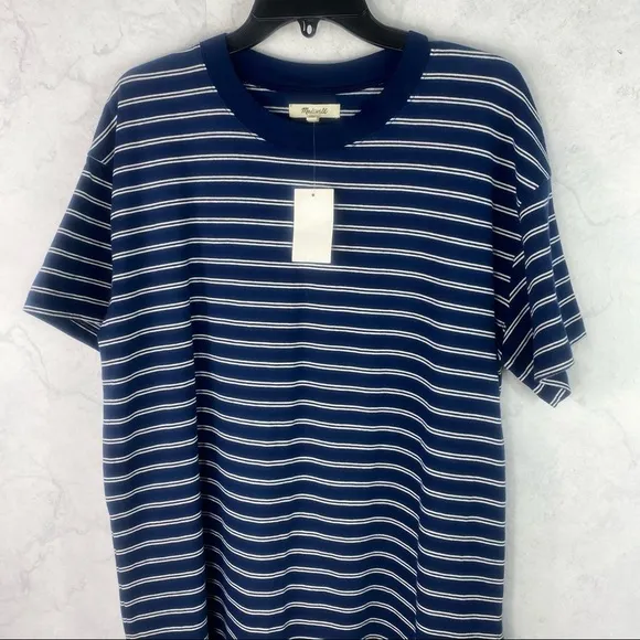 [Madewell] Classic Blue Striped Dress