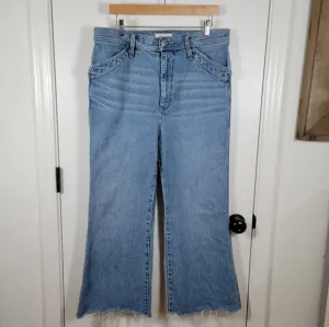 Madewell Distressed 11&quot; High Rise Flare Jeans Size 31