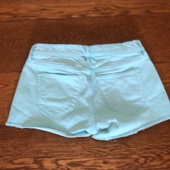 Madewell Robin's Egg Blue High Waisted Jean Shorts
