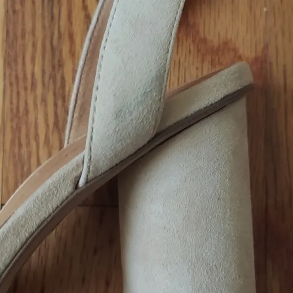 Madewell Rosalie Natural Tan Ankle Strap Cylindrical Heel Sandals Size 9.5