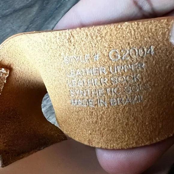 Madewell The Boardwalk Tan Camel Boho Leather Open Toe Ankle Strap 9.5 Sandal