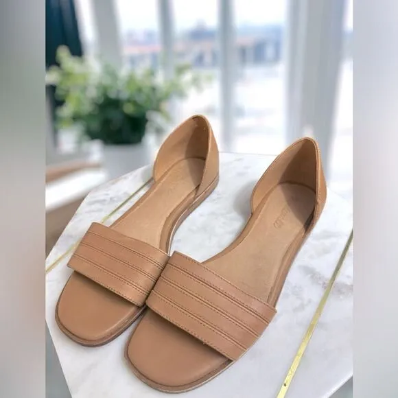 MADEWELL The Nelda d'Orsay Flat Sandals Size 10