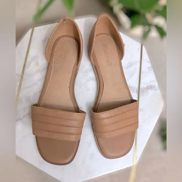 MADEWELL The Nelda d'Orsay Flat Sandals Size 10
