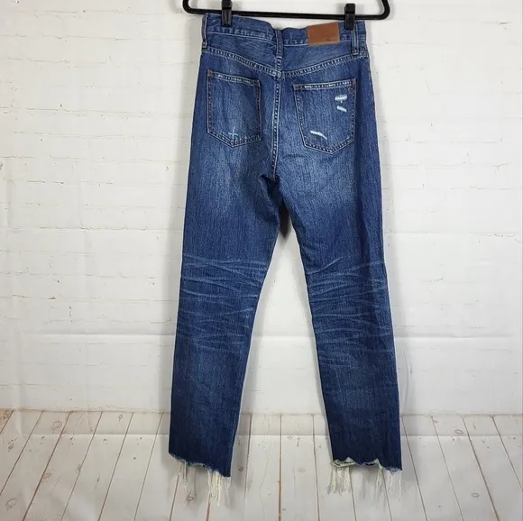 Madewell The Perfect Summer Jean: Destructed Edition in Robinson Wash Size 26