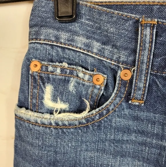 Madewell The Perfect Summer Jean: Destructed Edition in Robinson Wash Size 26