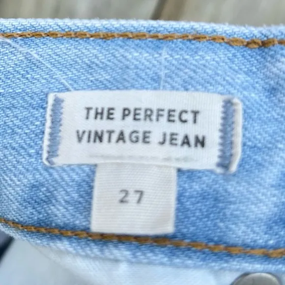 Madewell The Perfect Vintage Jean Fitzgerald Blue Wash 27