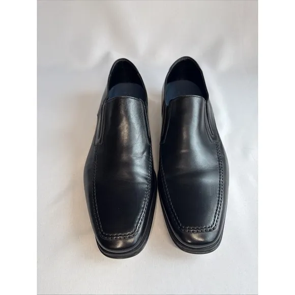 Magnanni Cap Toe Black Casual Dress Loafers - Size 12