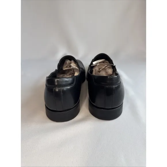 Magnanni Cap Toe Black Casual Dress Loafers - Size 12
