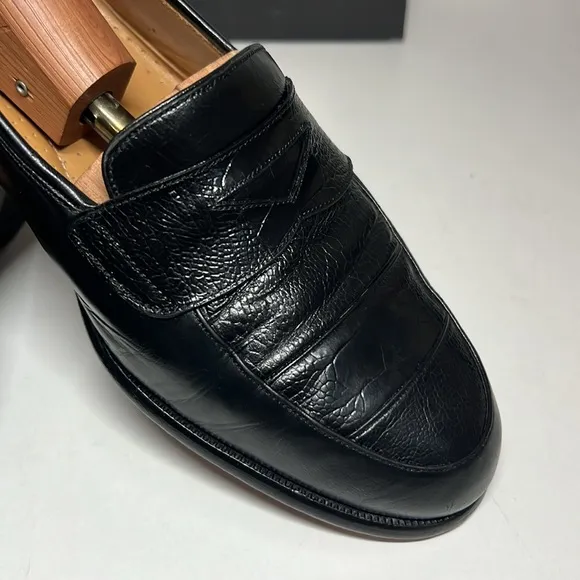 Magnanni Crocodile Strap Penny Loafers Men’s Size US 8.5M