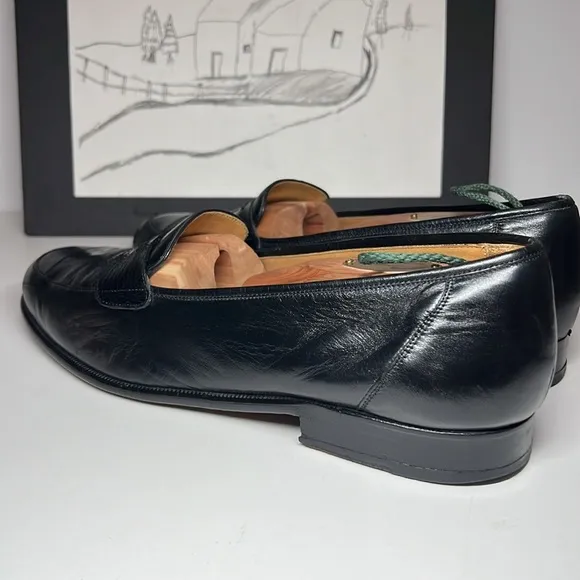 Magnanni Crocodile Strap Penny Loafers Men’s Size US 8.5M