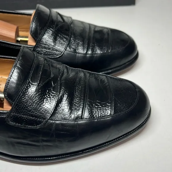 Magnanni Crocodile Strap Penny Loafers Men’s Size US 8.5M