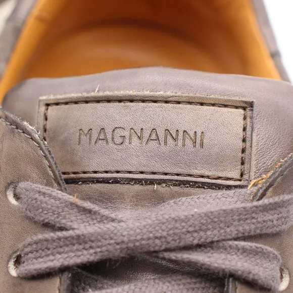Magnanni Elonso Lo II Fashion Sneakers Men's US 10 M Grey Leather 22498