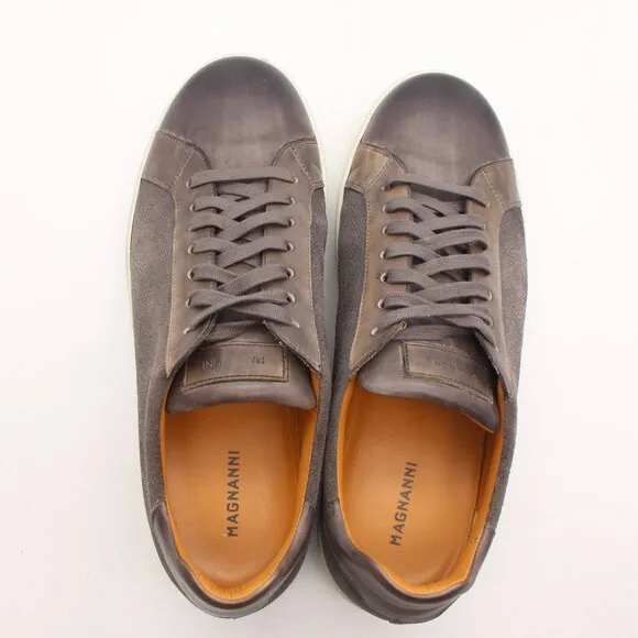 Magnanni Elonso Lo II Fashion Sneakers Men's US 10 M Grey Leather 22498