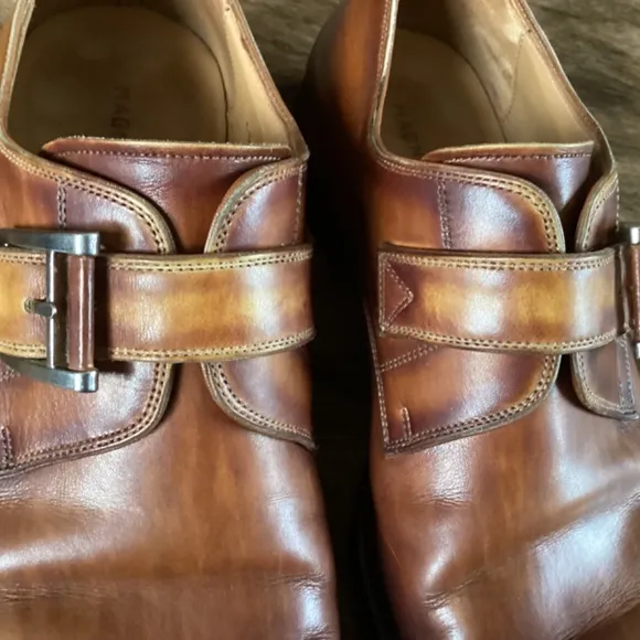 MAGNANNI Marco II Monk Fine Leather Loafers Made In Spain