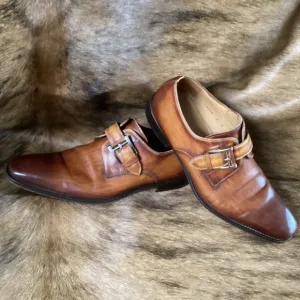 MAGNANNI Marco II Monk Fine Leather Loafers Made In Spain