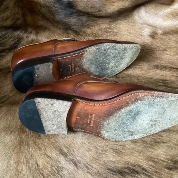 MAGNANNI Marco II Monk Fine Leather Loafers Made In Spain