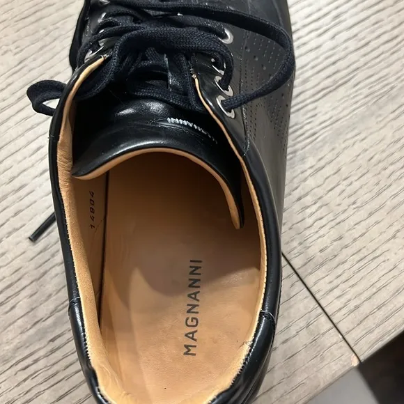 Magnanni Pueblo Fashion Sneakers 14804 Black Leather Men's Size 11