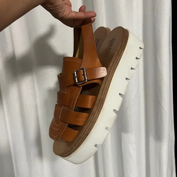 Maison Margiela MM6 Platform Sandals Fishermen in size:41 USA 10