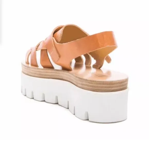 Maison Margiela MM6 Platform Sandals Fishermen in size:41 USA 10