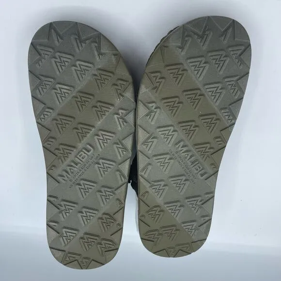 Malibu Sandals Colony Classic Nylon Eva Olive Green Slip On Mens 8 Womens 10
