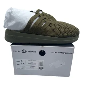 Malibu Sandals Colony Classic Nylon Eva Olive Green Slip On Mens 8 Womens 10