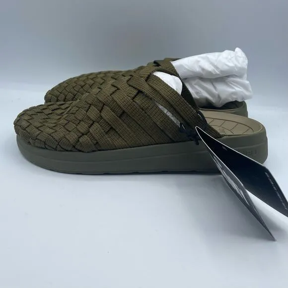 Malibu Sandals Colony Classic Nylon Eva Olive Green Slip On Mens 8 Womens 10