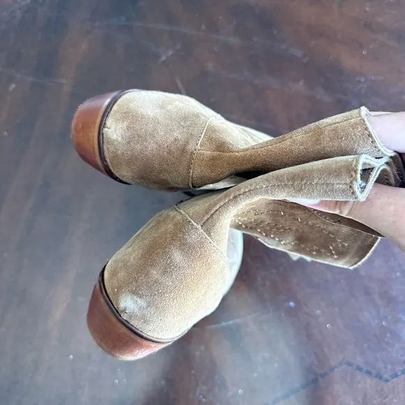 Mango leather boots