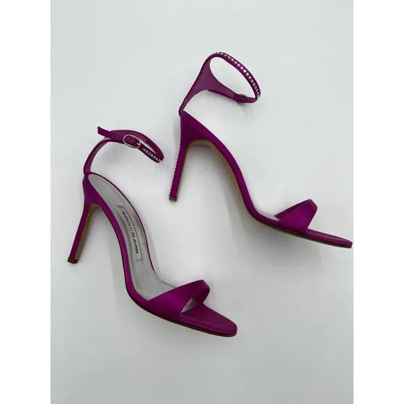 Manolo Blahnik Crinastra 105 Sandals Heels size 37.5