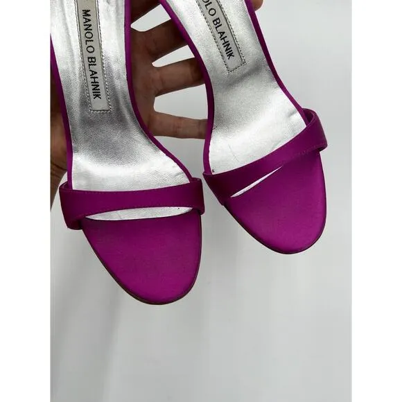 Manolo Blahnik Crinastra 105 Sandals Heels size 37.5
