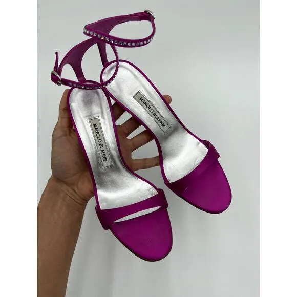 Manolo Blahnik Crinastra 105 Sandals Heels size 37.5