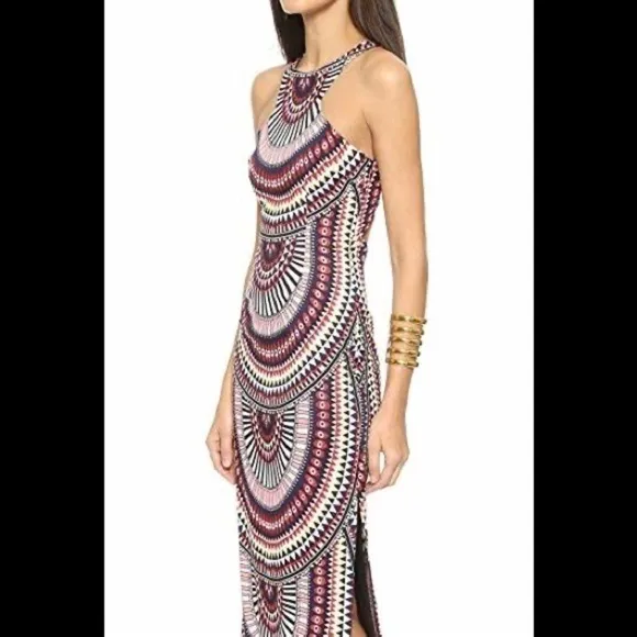 Mara Hoffman El Munro Navy Column Maxi Dress