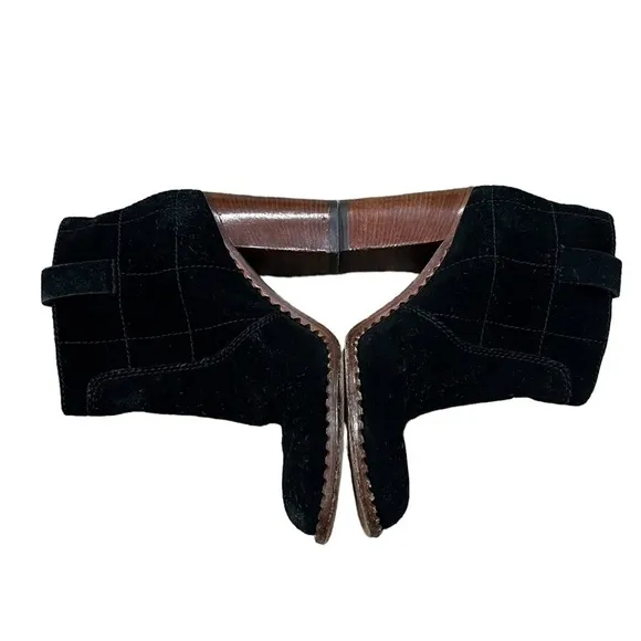 Marc By Marc Jacobs Black Suede Heeled Ankle Boots Size 36 Women’s