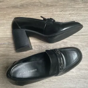 Marc Fisher Black Women's Loafer Heels