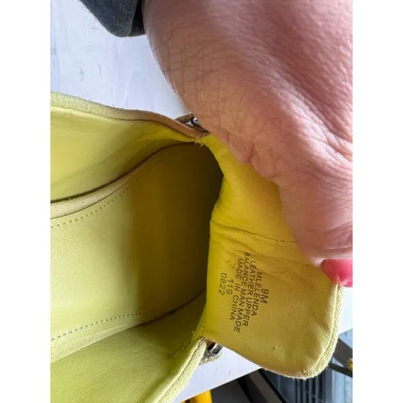 Marc Fisher Elenda Loafer Yellow Suede Womens Loafers &amp; Flats  size 9