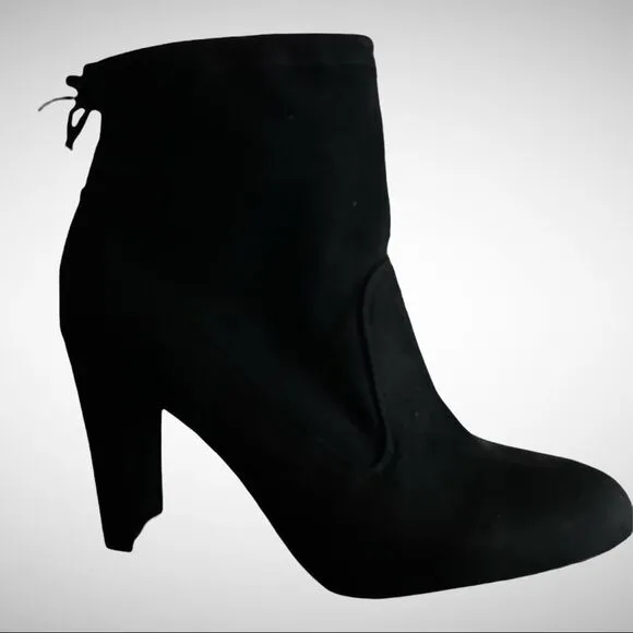 Marc Fisher Faux Suede Ankle Tie Back Boots-Justice, Size 8 Medium