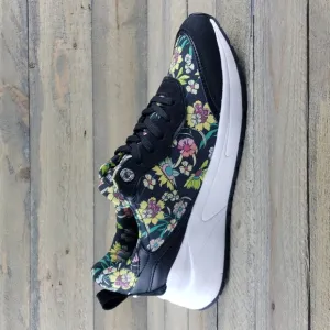 Marc Fisher Floral Lace Up Low Wedge Women's Fashion Sneakers NEW