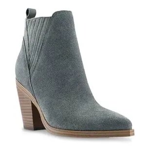 MARC FISHER Gadri Gray Suede Western Bootie Boots