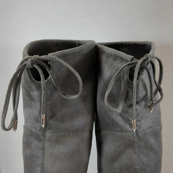 Marc Fisher Locket Faux Suede over the knee gray boots , size 8.5M