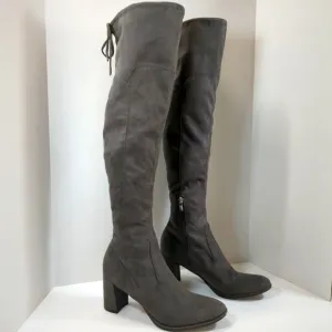 Marc Fisher Locket Faux Suede over the knee gray boots , size 8.5M
